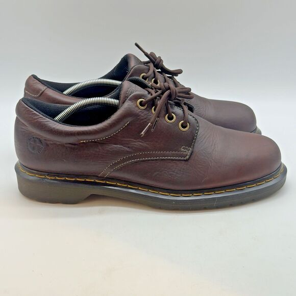 Dr. Martens Boston AW004 Shoes Men\'s 12M Brown Leather Lace Up Air Cushion Sole main image 12